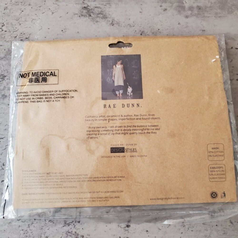 NWT Rae Dunn Reusable Face Masks | Mom & Dad - Picture 2 of 2